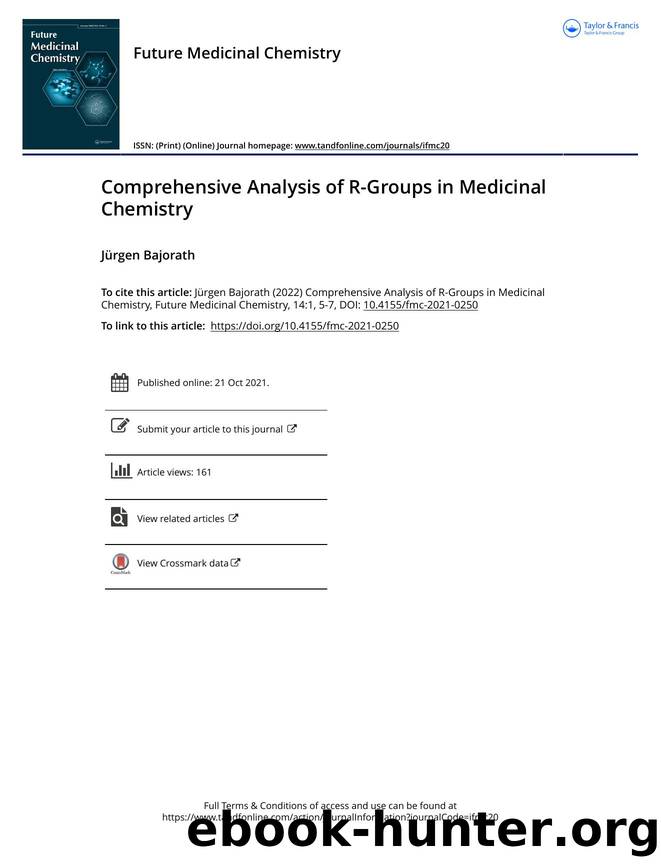 Comprehensive analysis of R-groups in medicinal chemistry by Unknown