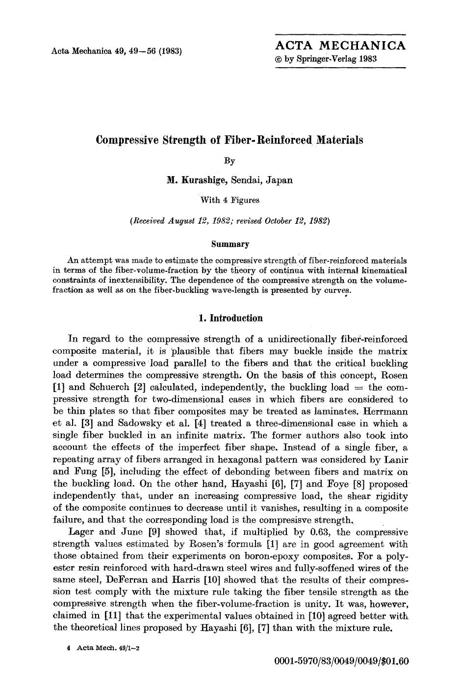 Compressive strength of fiber-reinforced materials by Unknown