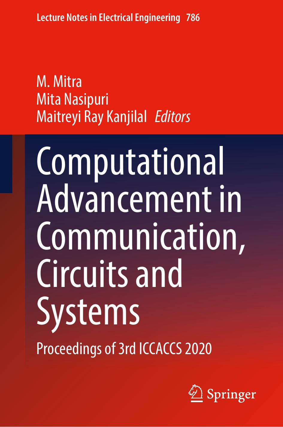 Computational Advancement in Communication, Circuits and Systems: Proceedings of 3rd ICCACCS 2020 by M. Mitra Mita Nasipuri Maitreyi Ray Kanjilal