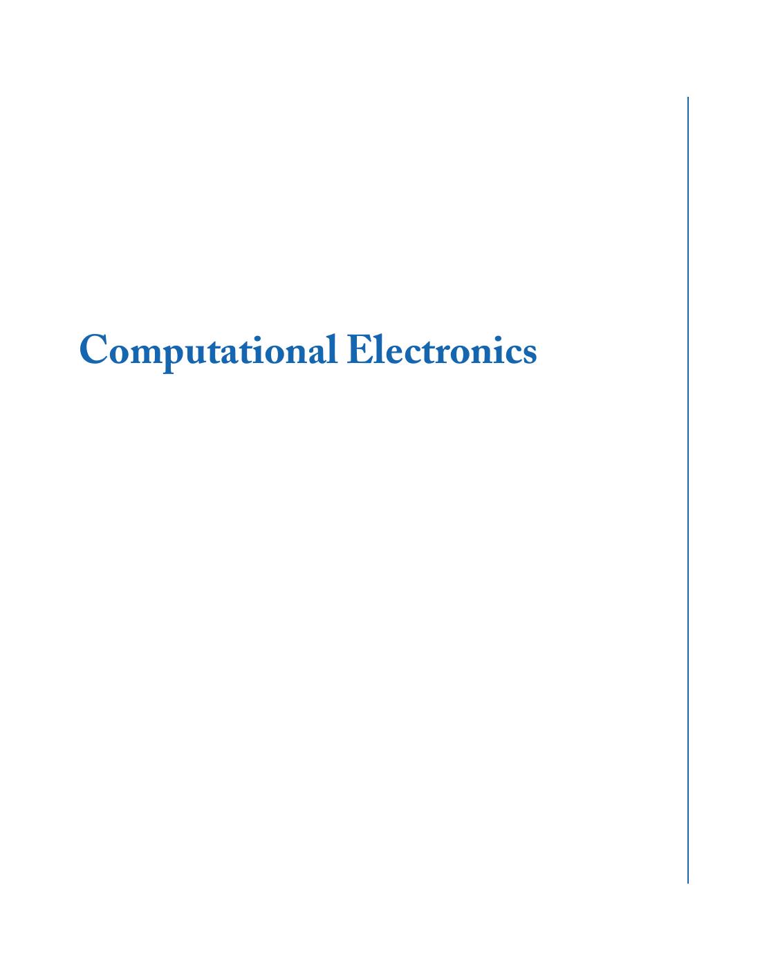 Computational Electronics (Morgan 2006) by Stephen M. Goodnick