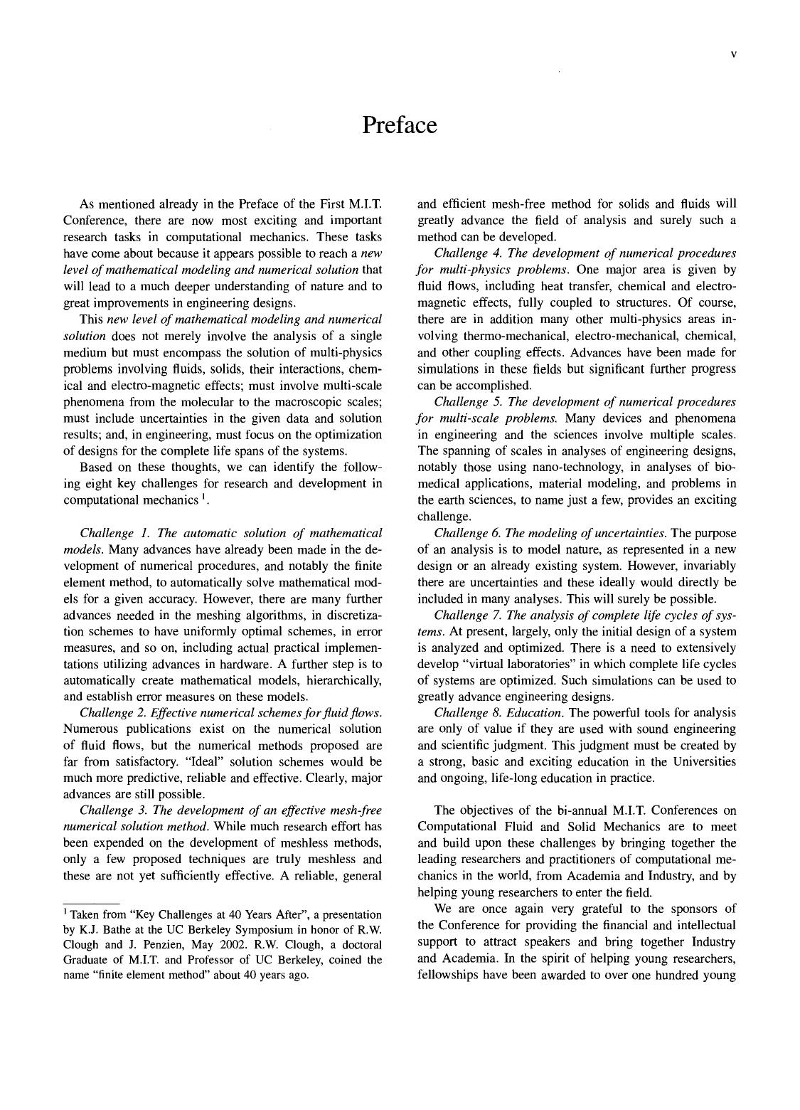 Computational Fluid and Solid Mechanics 2003. Proceedings Second MIT Conference on Compurational Fluid and Solid Mechanics June 17â20, 2003 by K.J. Bathe (Eds.)