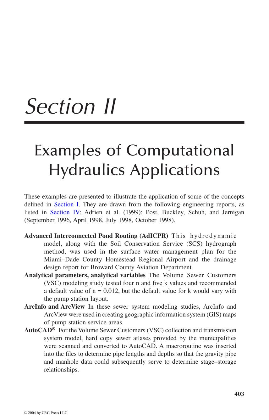 Computational Hydraulics and Hydrology: An Illustrated Dictionary by Nicolas G. Adrien