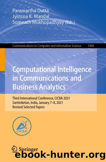 Computational Intelligence in Communications and Business Analytics by Unknown
