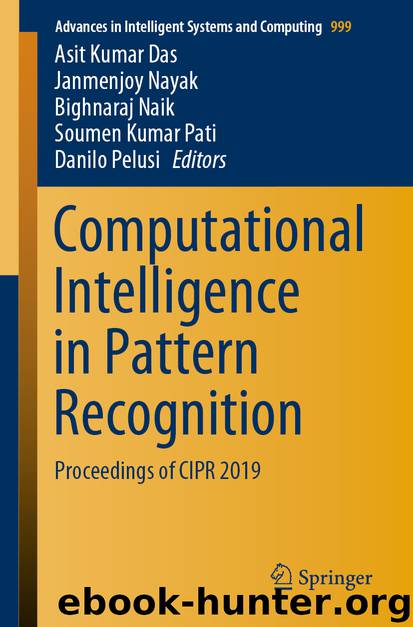 Computational Intelligence in Pattern Recognition by Unknown