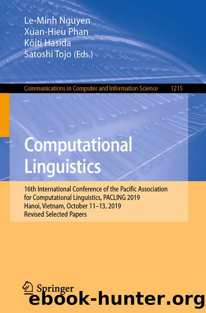 Computational Linguistics by Unknown