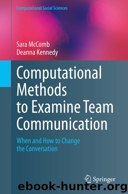 Computational Methods to Examine Team Communication by Sara McComb & Deanna Kennedy