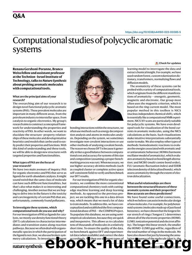 Computational studies of polycyclic aromatic systems by Alison Stoddart