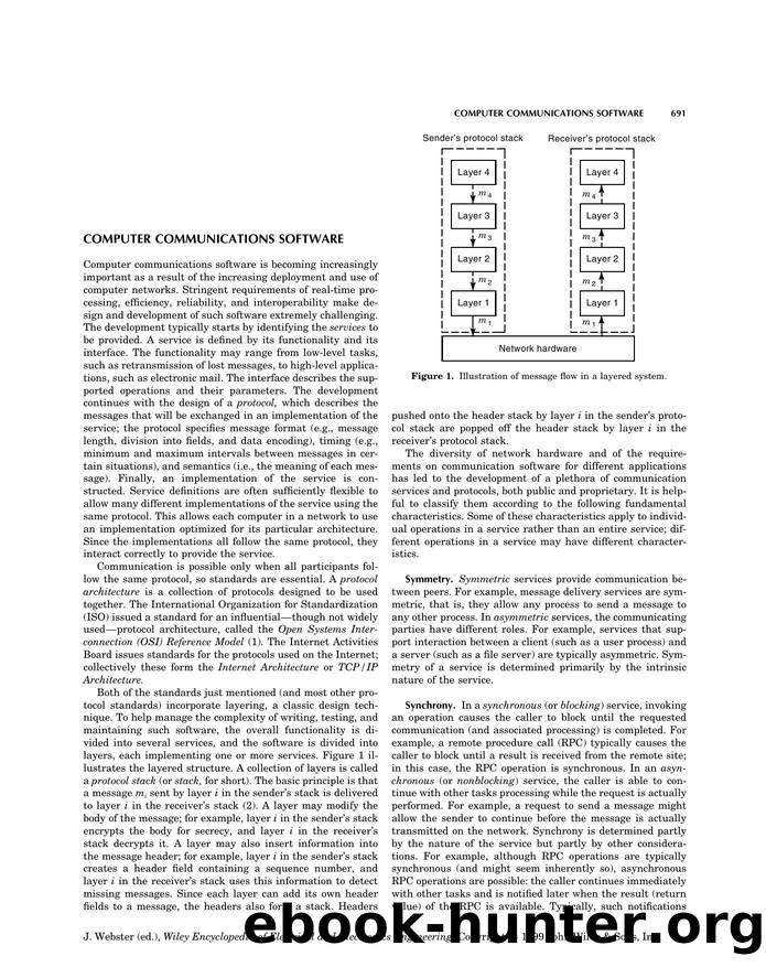 Computer Communications Software". In: Wiley Encyclopedia of Electrical and Electronics Engineering by Unknown