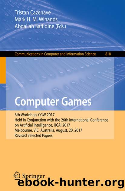Computer Games by Tristan Cazenave Mark H. M. Winands & Abdallah Saffidine
