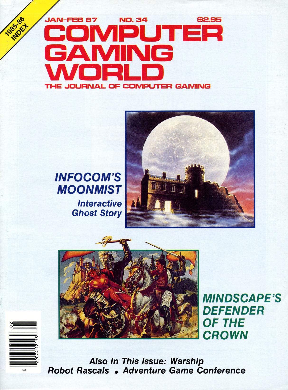 Computer Gaming World Issue 34 by Unknown