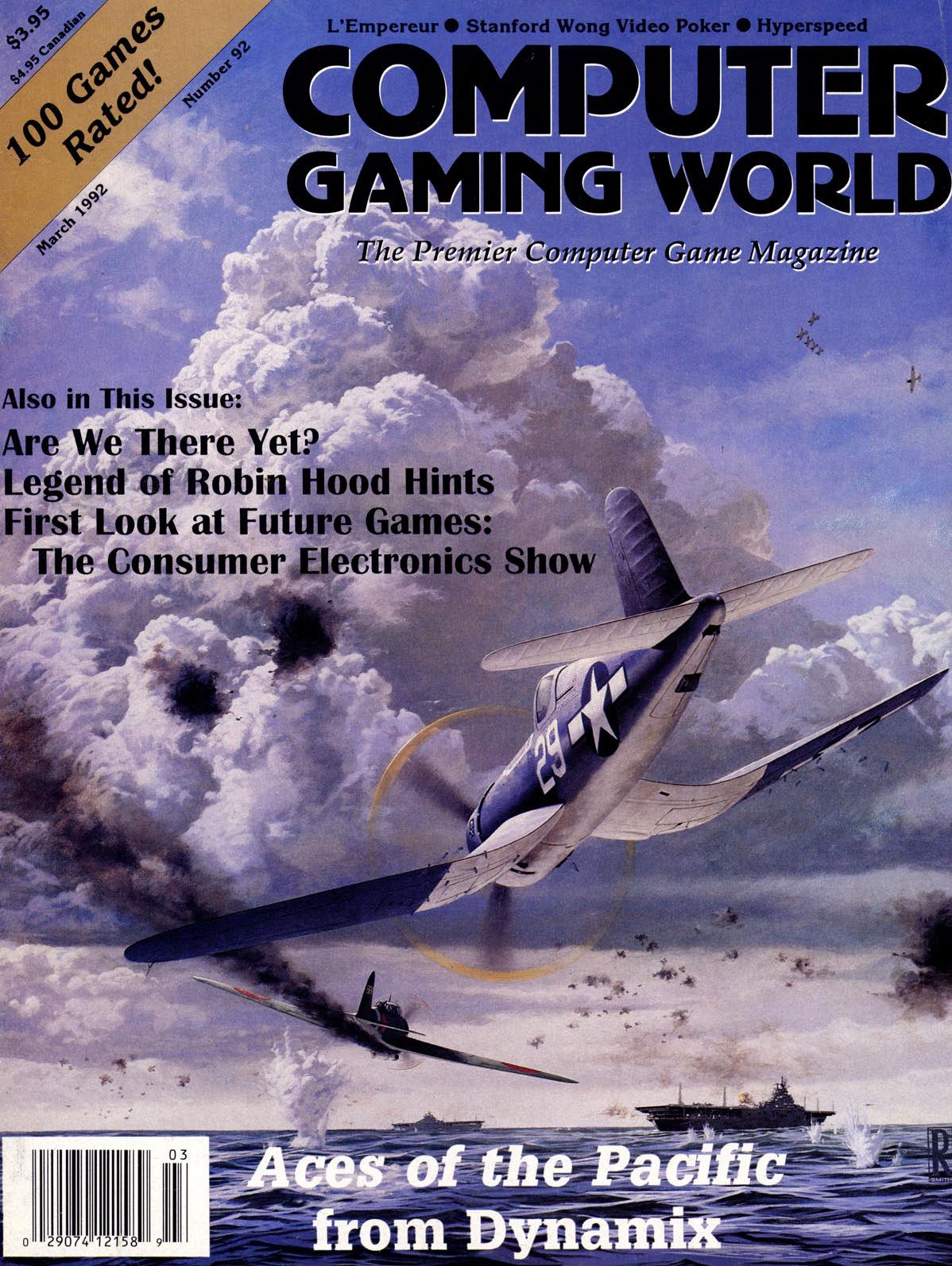 Computer Gaming World Issue 92 by Unknown