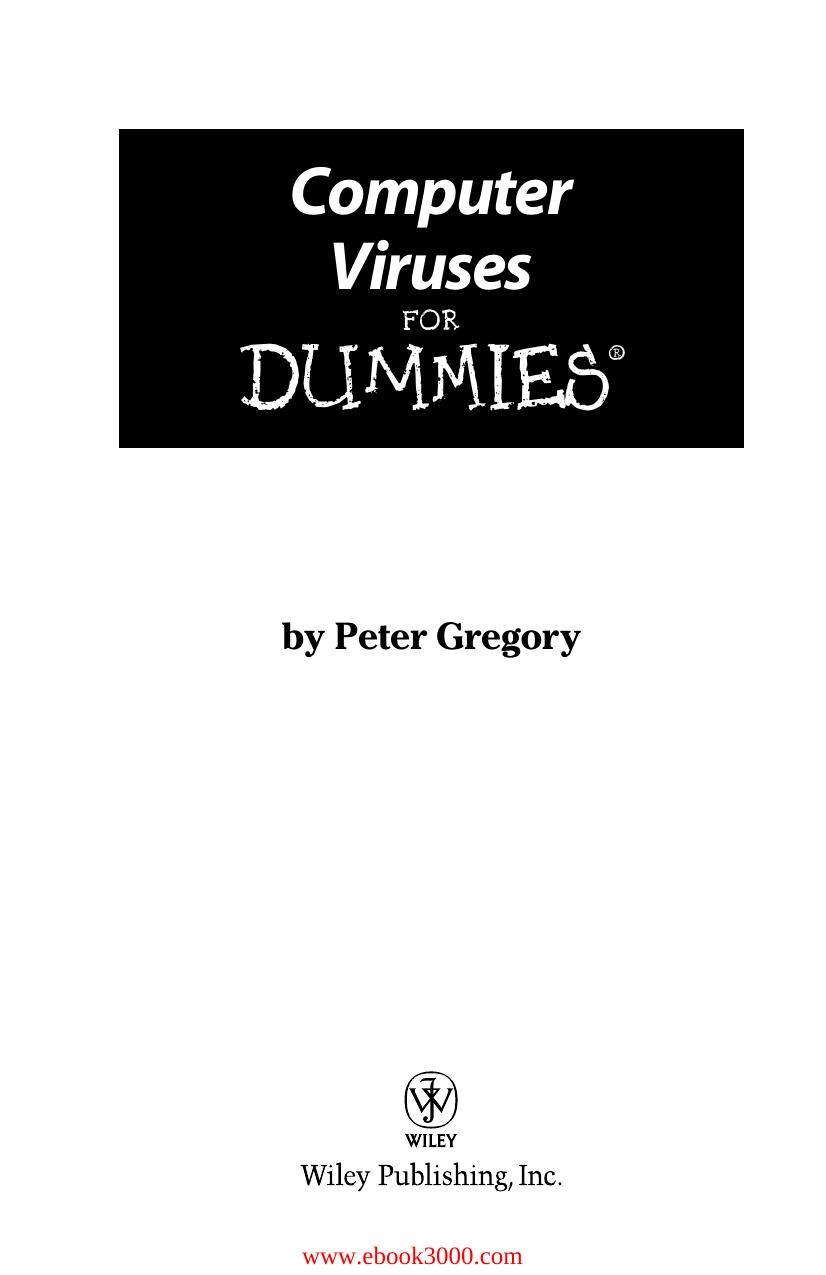 Computer Viruses For Dummies by Unknow