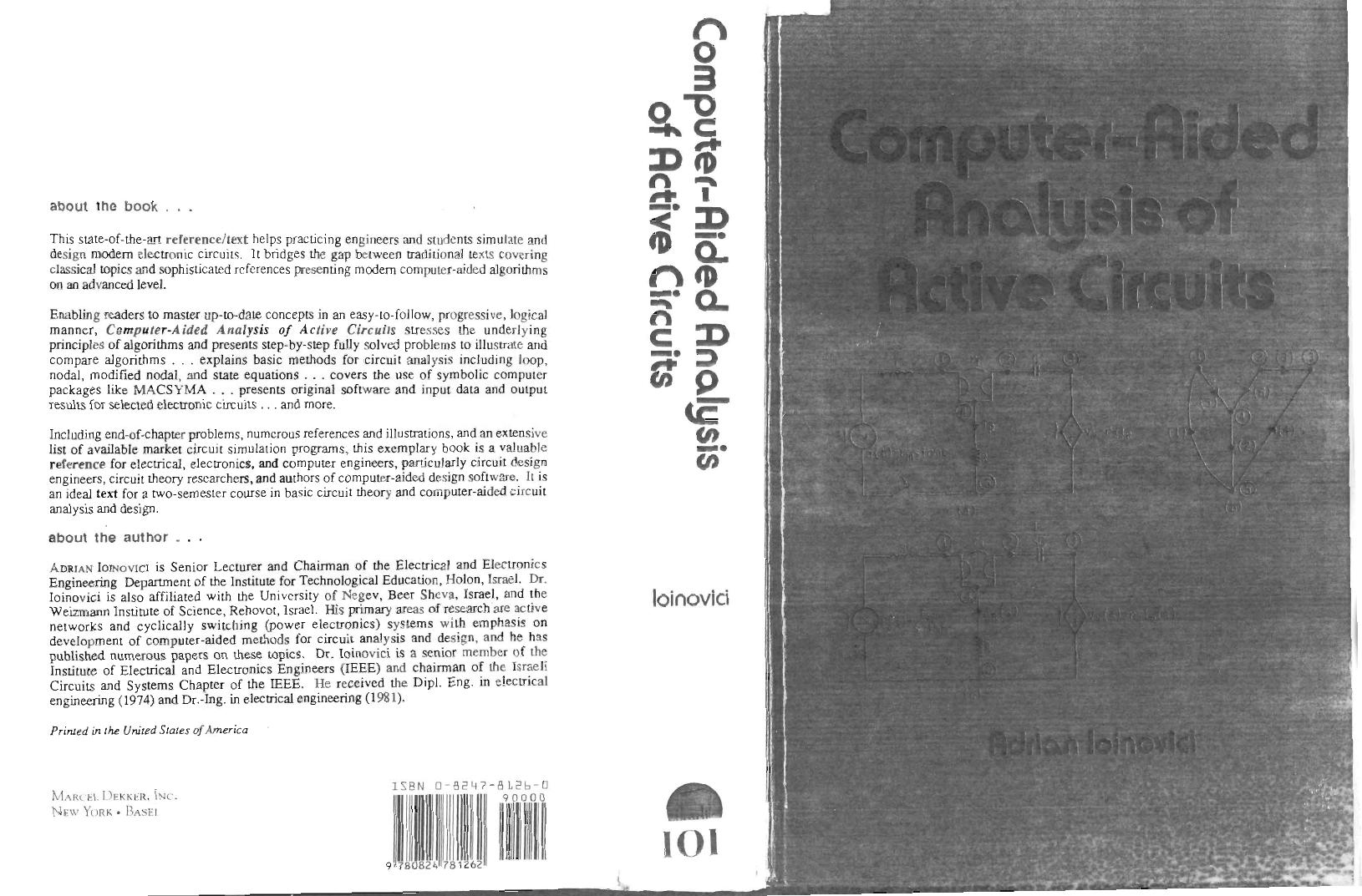 Computer-Aided Analysis of Active Circuits, Vol. 67 by Ioinovici A