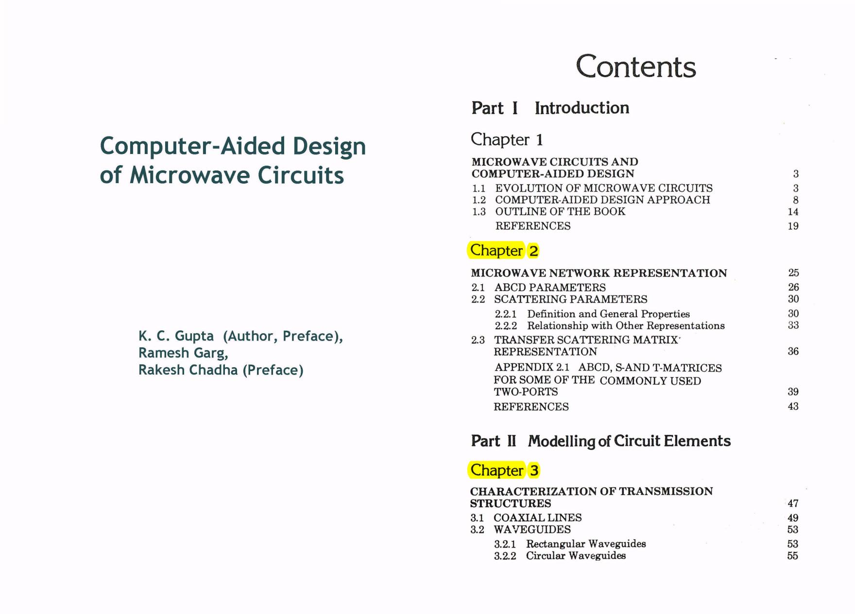 Computer-aided design of microwave circuits by K. C Gupta Ramesh Garg Rakesh Chadha