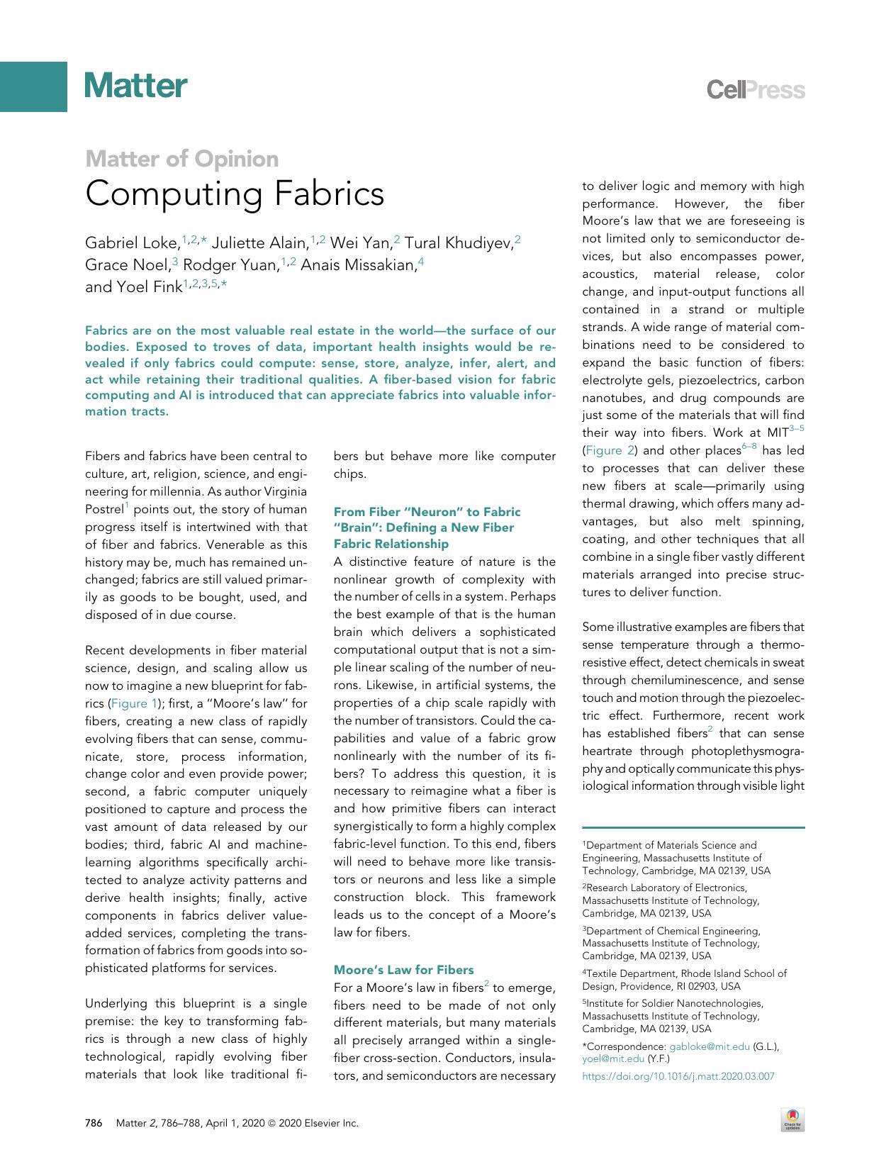 Computing Fabrics by unknow