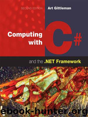 Computing with C# and the .NET Framework by Arthur Gittleman