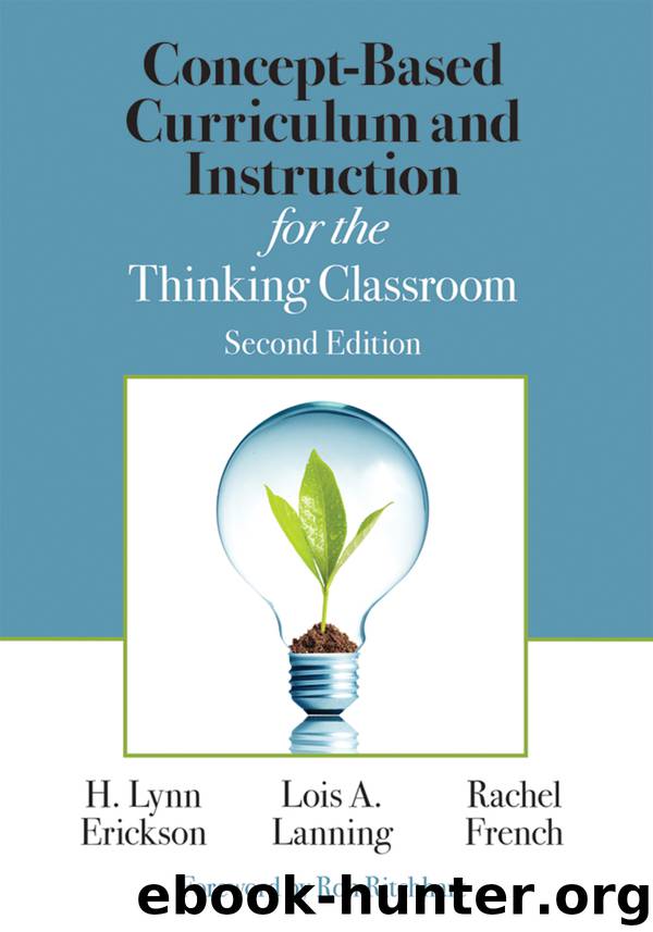Concept-Based Curriculum and Instruction for the Thinking Classroom by H. Lynn Erickson & Lois A. Lanning & Rachel French