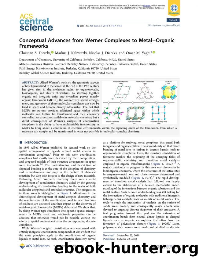 Conceptual Advances from Werner Complexes to MetalâOrganic Frameworks by unknow