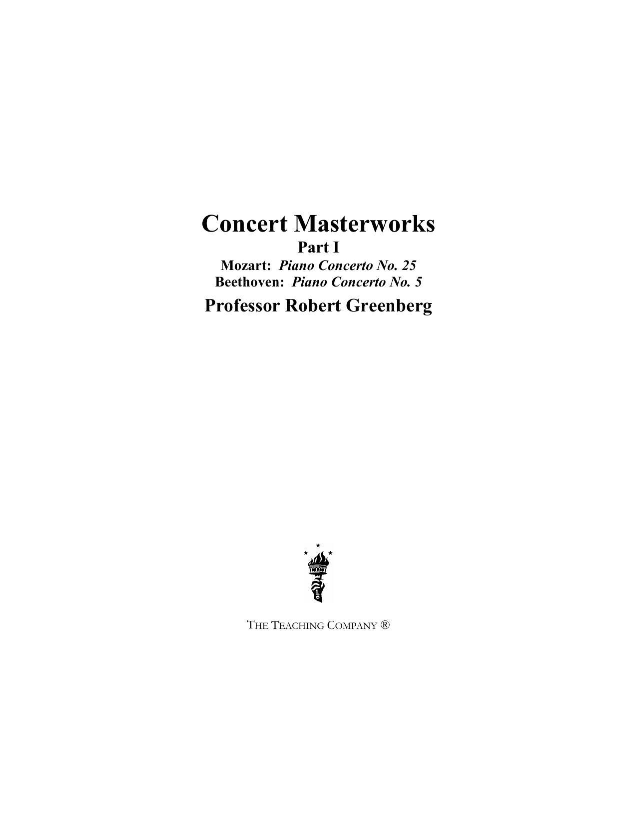 Concert masterworks by unknow