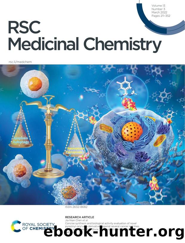 Concise synthesis and biological activity evaluation of novel pyrazinylâaryl urea derivatives against several cancer cell lines, which can especially induce T24 apoptotic and necroptotic cell death by unknow