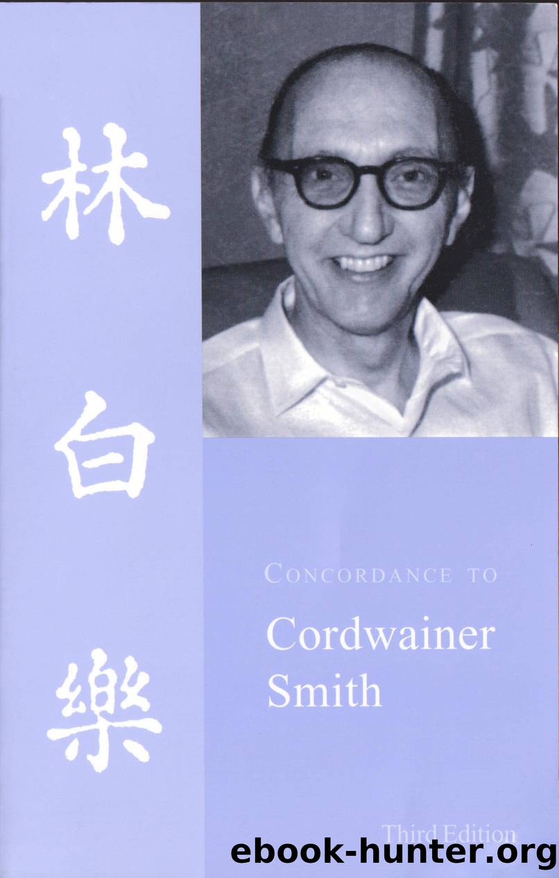Concordance to Cordwainer Smith by Anthony R. Lewis