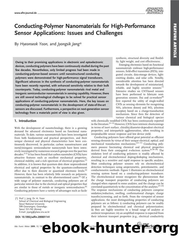 Conducting-Polymer Nanomaterials for High-Performance Sensor Applications: Issues and Challenges by Unknown