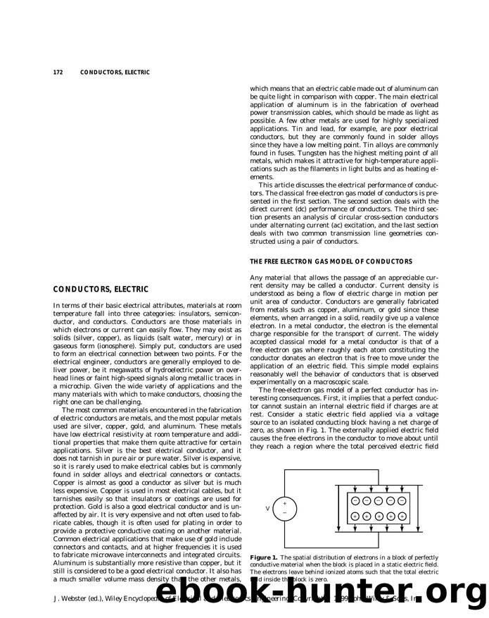 Conductors, Electric". In: Wiley Encyclopedia of Electrical and Electronics Engineering by Unknown