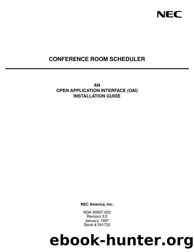 Conference Room Scheduler Installation Guide by EZ Manuals