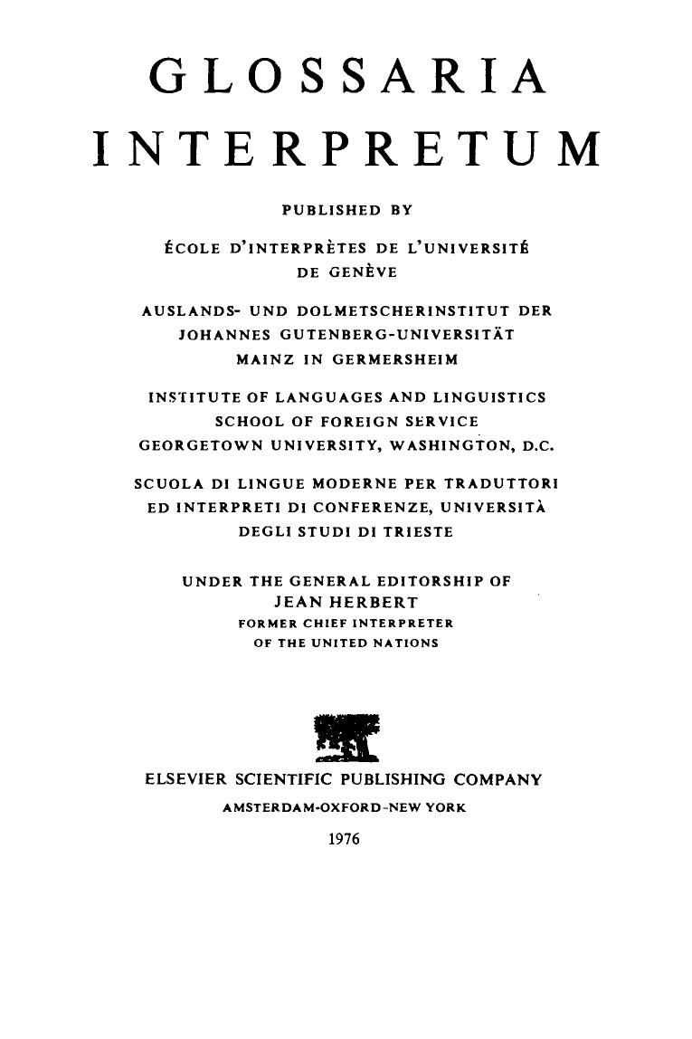 Conference Terminology. In English, French, Spanish, Russian, Italian, German and Hungarian by J. Herbert (Auth.)