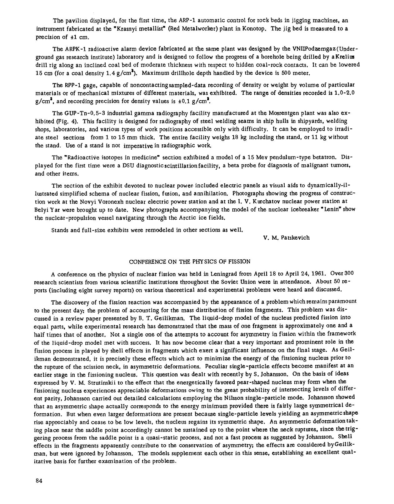 Conference on the physics of fission by Unknown