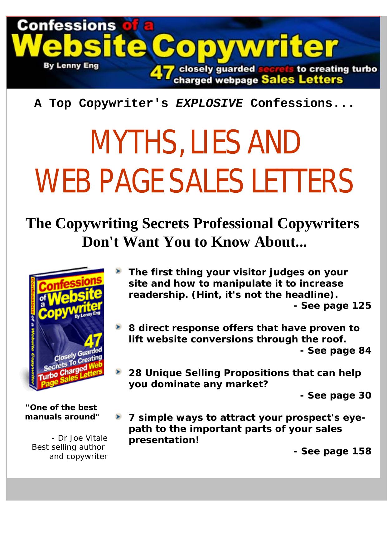 Confessions Of A Website Copywriter. by Best of Kuszter's Collection