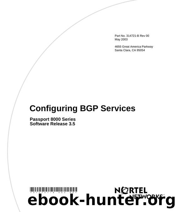 Configuring BGP Services by Mario Lento