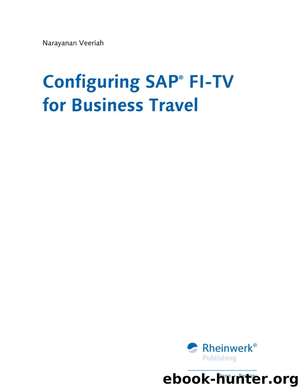 Configuring SAP FI-TV for Business Travel by Unknown
