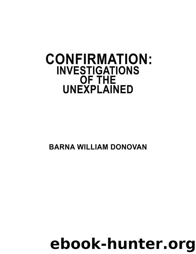 Confirmation by Barna William Donovan