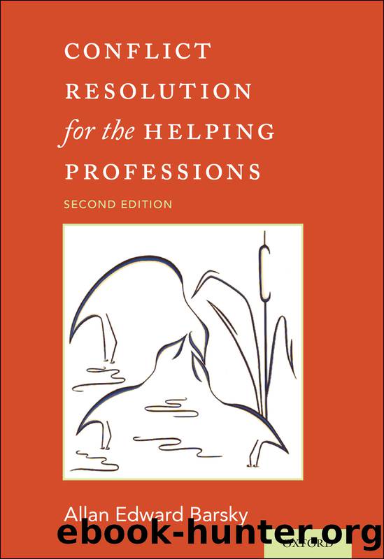 Conflict Resolution for the Helping Professions by Barsky Allan;