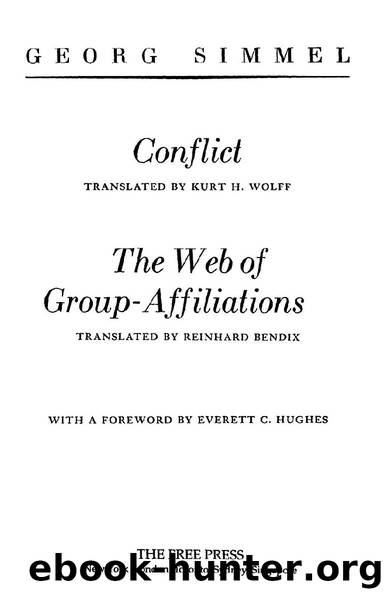 Conflict and The Web of Group-Affiliations by Georg Simmel