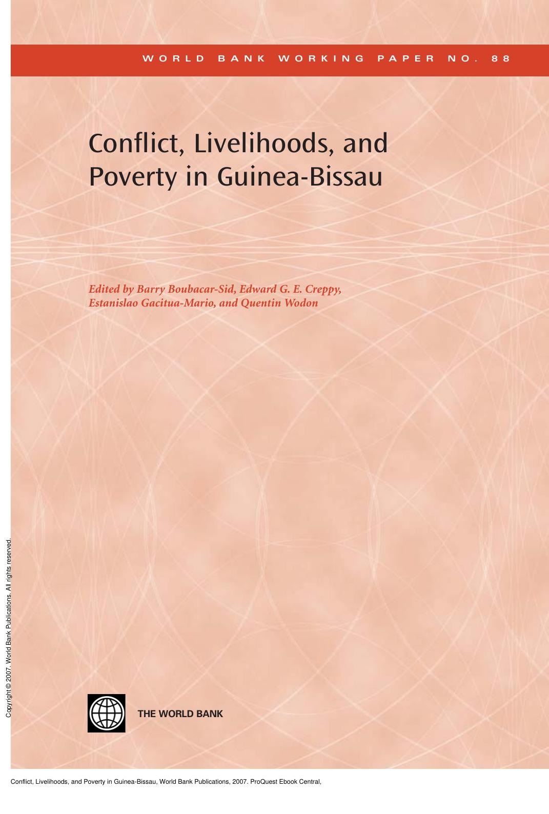 Conflict, Livelihoods, and Poverty in Guinea-Bissau by Quentin Wodon; Boubacar-Sid Barry; Estanislao Gacitua-Mario
