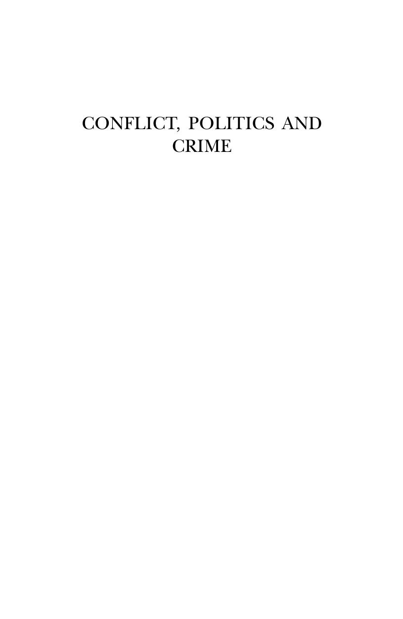 Conflict, Politics and Crime: Aboriginal Communities and the Police by Chris Cunneen