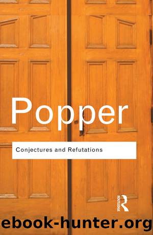 Conjectures and Refutations by Karl Popper