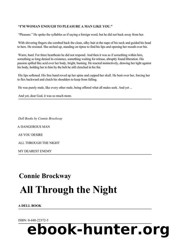 Connie Brockway by All Through The Night