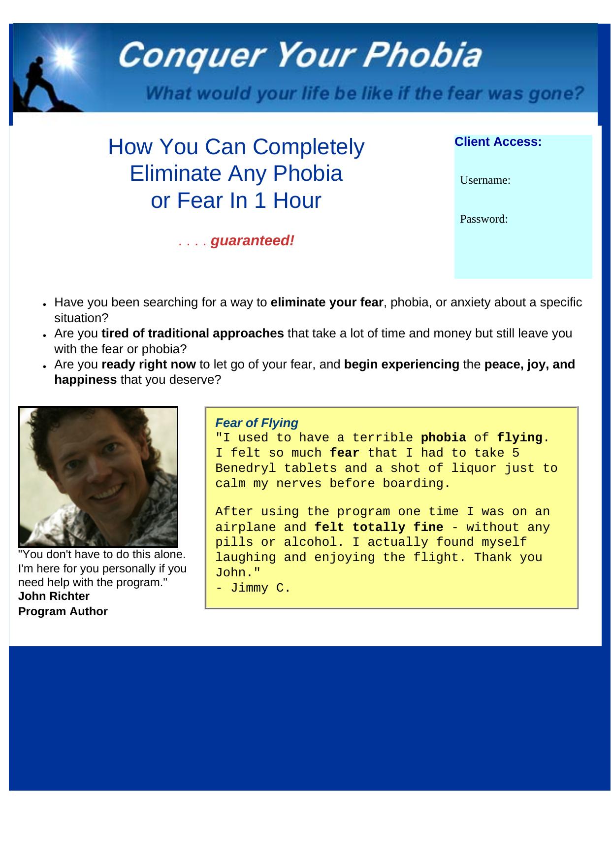 Conquer Your Phobia. by Best of Kuszter's Collection