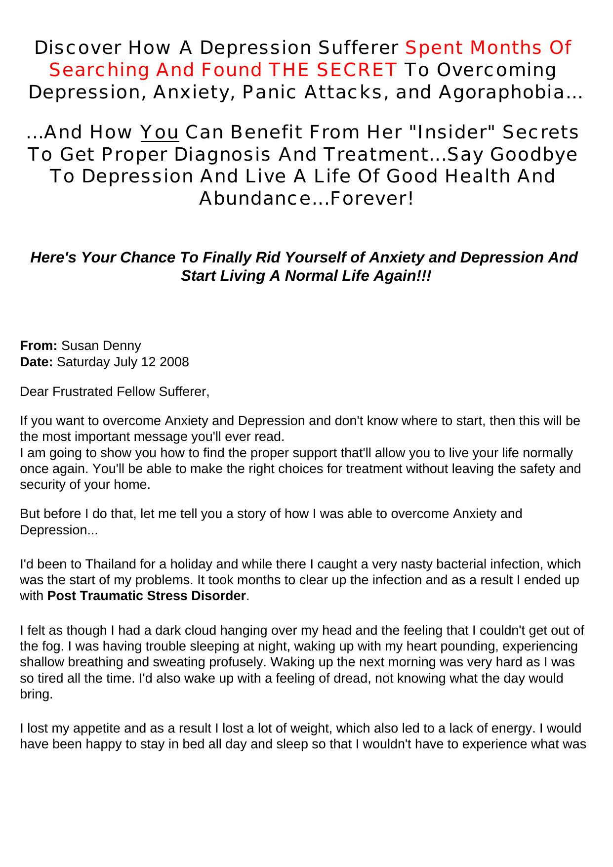 Conquering Anxiety And Depression. by Best of Kuszter's Collection