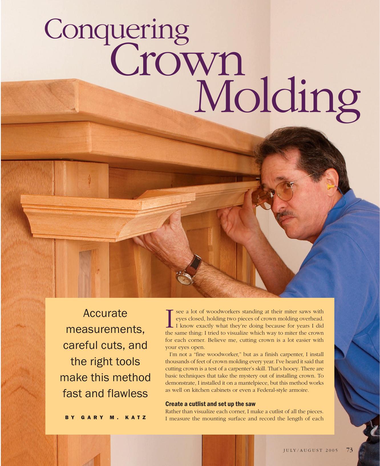 Conquering Crown Molding by Gary Katz