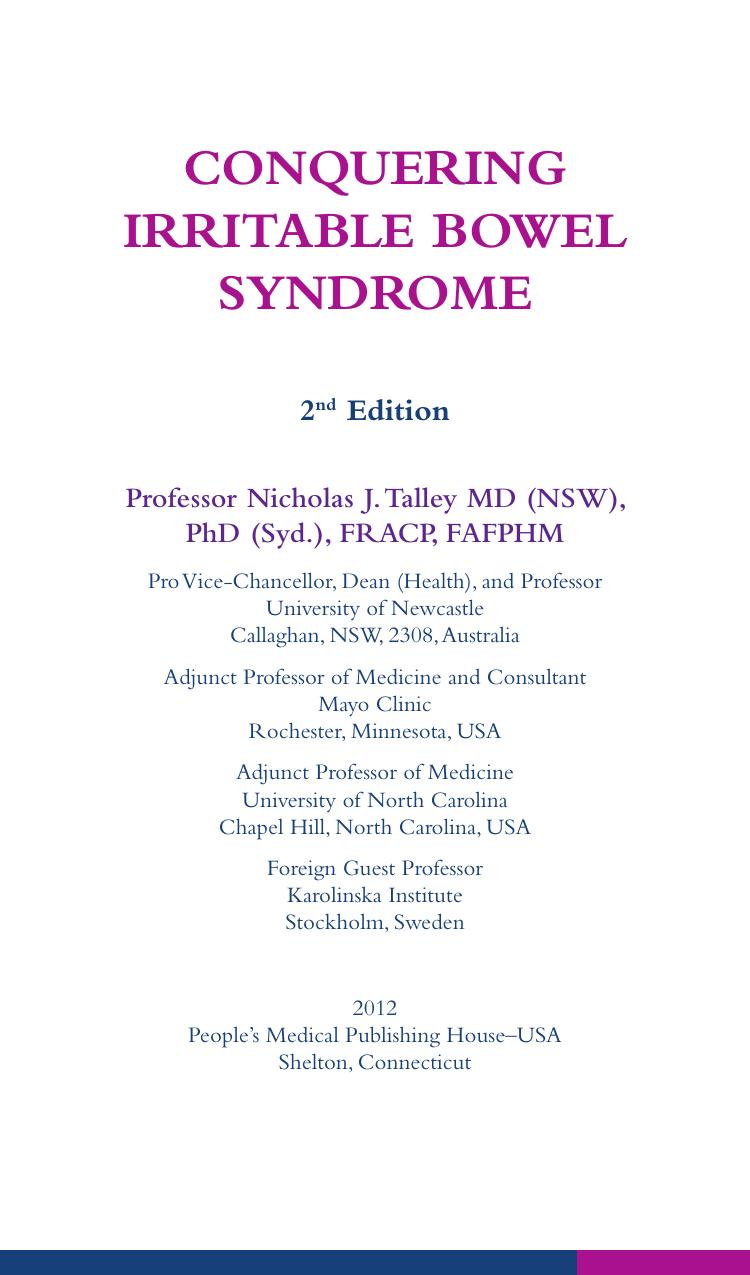 Conquering Irritable Bowel Syndrome by Nicholas J. Talley
