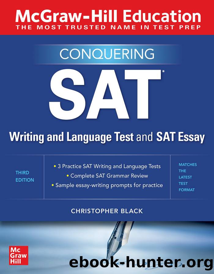 Conquering the SAT Writing and Language Test and SAT Essay by Christopher Black