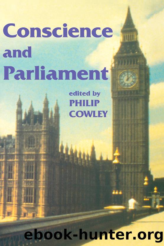 Conscience and Parliament by Philip Cowley