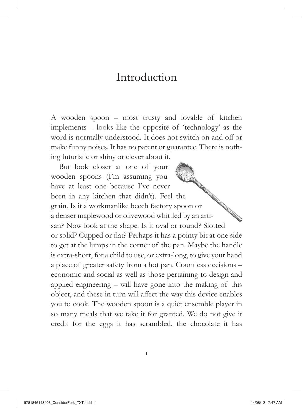 Consider the fork : a history of invention in the kitchen by Wilson Bee