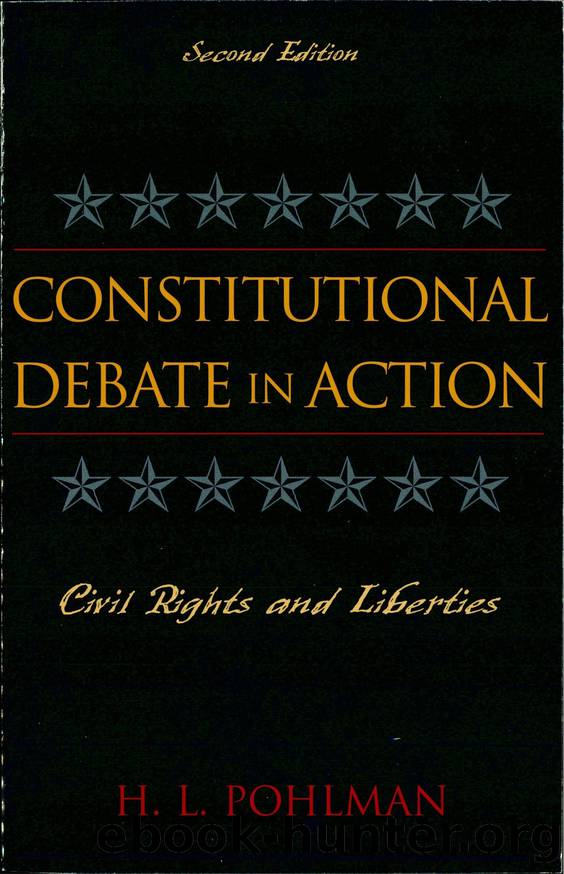 Constitutional Debate in Action by Pohlman H. L.;