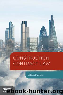 Construction Contract Law by John Adriaanse