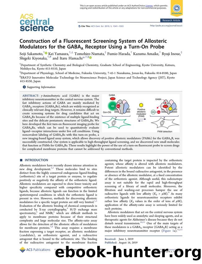 Construction of a Fluorescent Screening System of Allosteric Modulators for the GABAA Receptor Using a Turn-On Probe by unknow